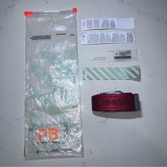 Off-White - Red Industrial Belt main image 4